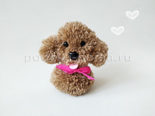 Игрушки из помпонов: кролик, мишка, собачка, хомячок Игрушки из помпонов: кролик, мишка, собачка, хомячок