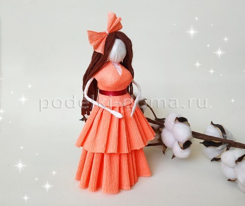 Куколки из гофробумаги