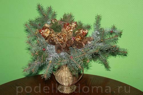 Домик и окошко — поделки из веточек