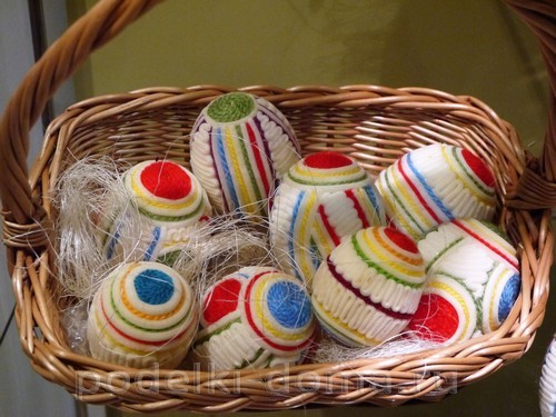 Пасхальное яйцо из ниток Пасхальное яйцо из ниток