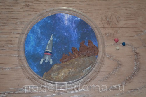 Поделки из пластилина на тему «Космос» Поделки из пластилина на тему «Космос»