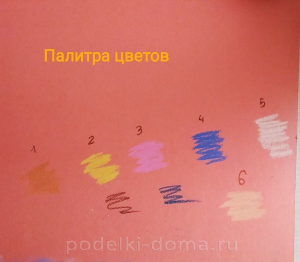 Рисуем пастелью ангела в наивном стиле