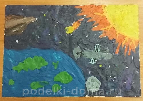 Поделки из пластилина на тему «Космос» Поделки из пластилина на тему «Космос»