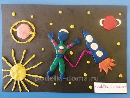 Поделки из пластилина на тему «Космос» Поделки из пластилина на тему «Космос»