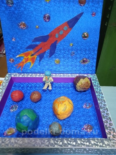 Поделки из пластилина на тему «Космос» Поделки из пластилина на тему «Космос»