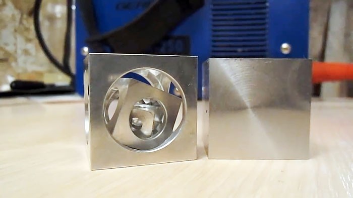 Как сделать куб в кубе на токарном станке Как сделать куб в кубе на токарном станке