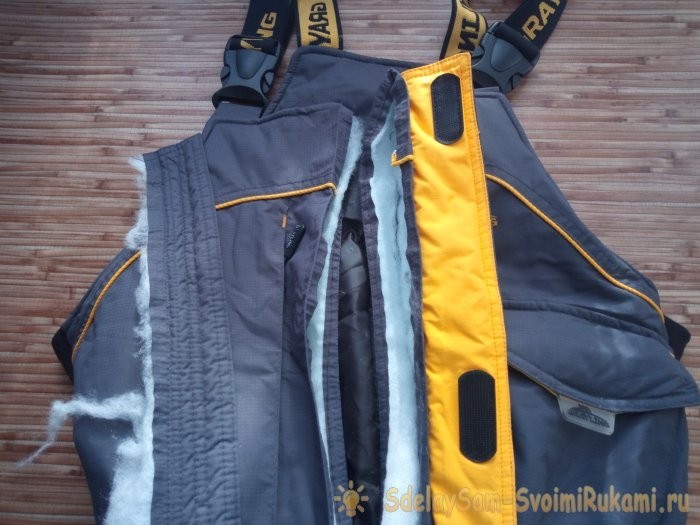 Как самостоятельно заменить молнию в утеплённом полукомбинезоне Как самостоятельно заменить молнию в утеплённом полукомбинезоне