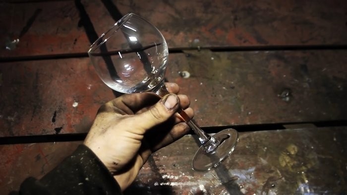 Как намотать гвоздь на ножку бокала Как намотать гвоздь на ножку бокала