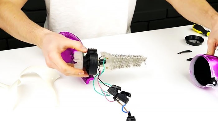 Как сделать дым-машину из фена