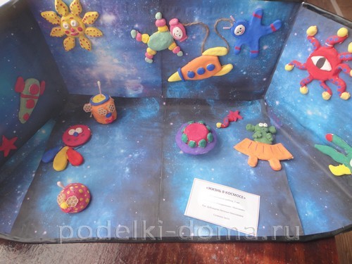 Поделки из пластилина на тему «Космос» Поделки из пластилина на тему «Космос»