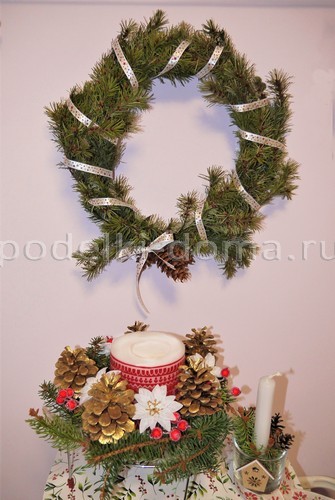 Венок из еловых веток Венок из еловых веток