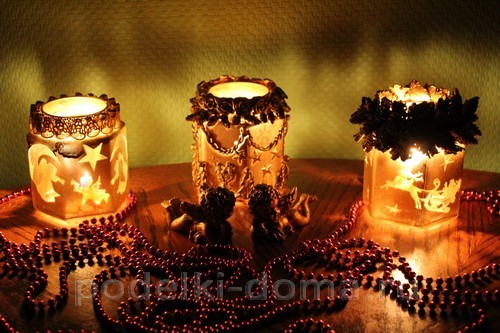 Подсвечник из шишки Подсвечник из шишки