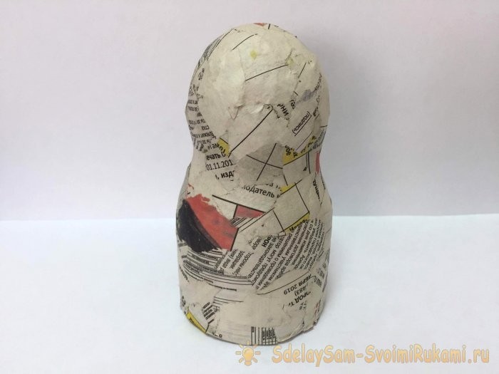 Ёлочная игрушка «Снегурочка» из папье-маше