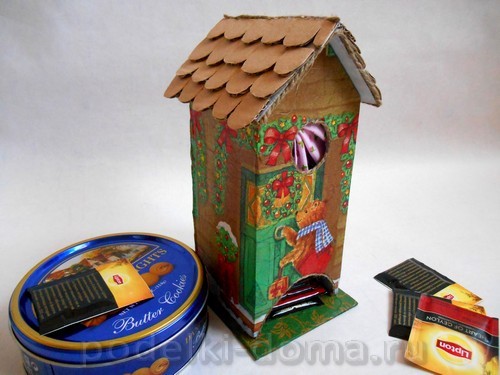 Домик и окошко — поделки из веточек