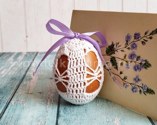 Пасхальное яйцо из ниток Пасхальное яйцо из ниток