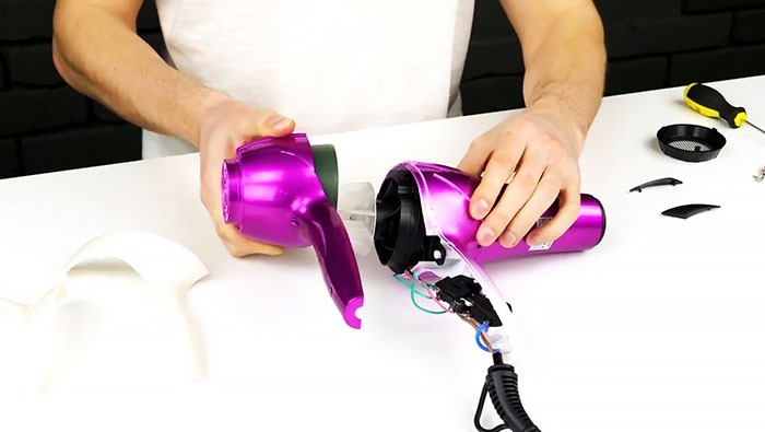 Как сделать дым-машину из фена