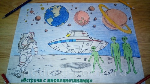 Рисунки на тему «Космос» Рисунки на тему «Космос»