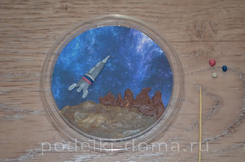 Поделки из пластилина на тему «Космос» Поделки из пластилина на тему «Космос»