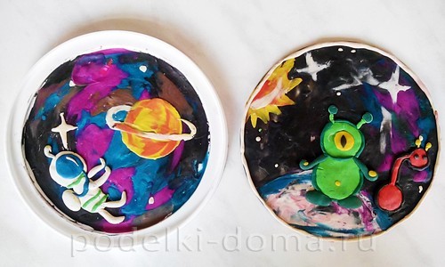 Поделки из пластилина на тему «Космос» Поделки из пластилина на тему «Космос»