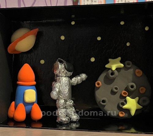 Поделки из пластилина на тему «Космос» Поделки из пластилина на тему «Космос»