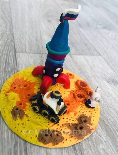 Поделки из пластилина на тему «Космос» Поделки из пластилина на тему «Космос»