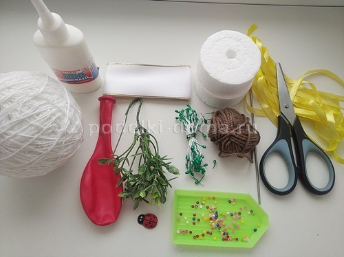 Пасхальное яйцо из ниток Пасхальное яйцо из ниток