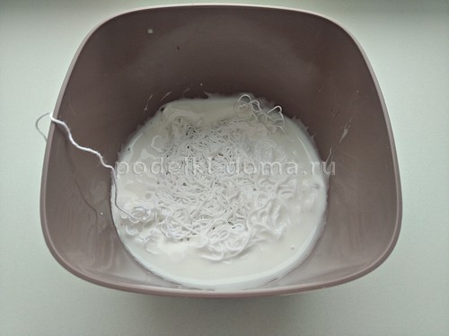 Пасхальное яйцо из ниток Пасхальное яйцо из ниток