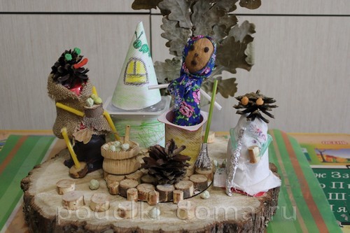 «Сказка на полянке» — поделка из подручных материалов «Сказка на полянке» — поделка из подручных материалов