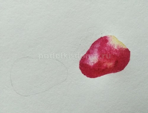 Как нарисовать клубнику акварелью Как нарисовать клубнику акварелью