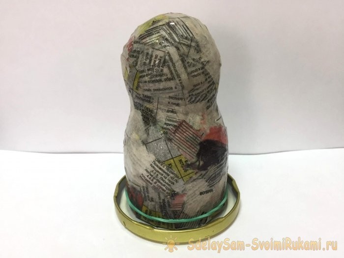 Ёлочная игрушка «Снегурочка» из папье-маше