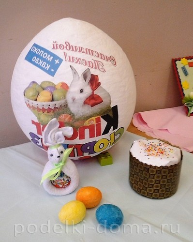 Пасхальное яйцо из ниток Пасхальное яйцо из ниток