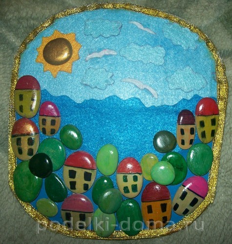 Домик и окошко — поделки из веточек