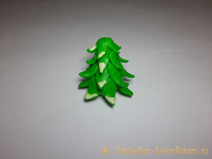 Как сделать красивую елочку из пластилина Как сделать красивую елочку из пластилина