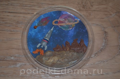 Поделки из пластилина на тему «Космос» Поделки из пластилина на тему «Космос»