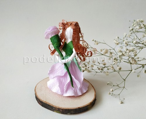 Куколки из гофробумаги