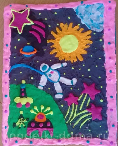 Поделки из пластилина на тему «Космос» Поделки из пластилина на тему «Космос»