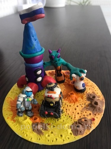 Поделки из пластилина на тему «Космос» Поделки из пластилина на тему «Космос»