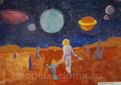 Рисунки на тему «Космос» Рисунки на тему «Космос»