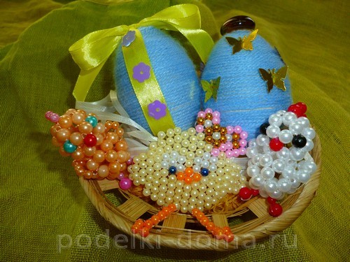 Пасхальное яйцо из ниток Пасхальное яйцо из ниток