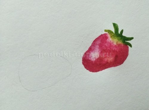 Как нарисовать клубнику акварелью Как нарисовать клубнику акварелью