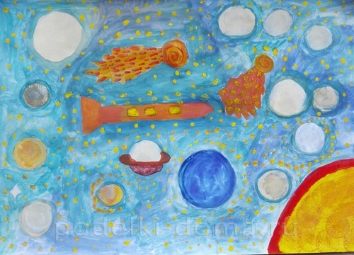 Рисунки на тему «Космос» Рисунки на тему «Космос»