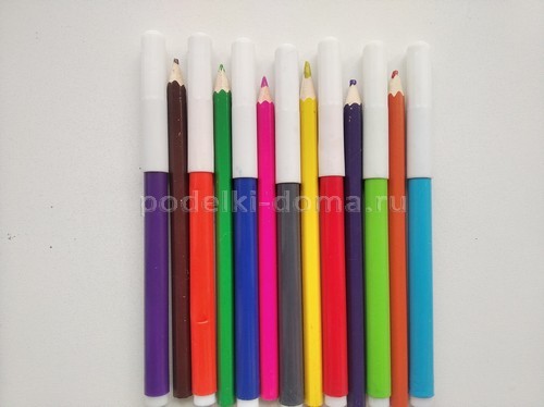 Вазочка-подставка из карандашей Вазочка-подставка из карандашей