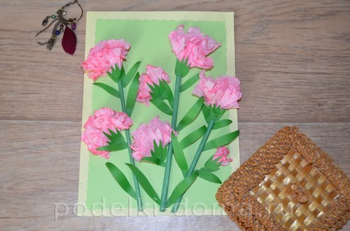 Цветы астры из бумаги Цветы астры из бумаги