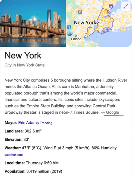В блоках знаний могут появляться описания, созданные авторами Google В блоках знаний могут появляться описания, созданные авторами Google