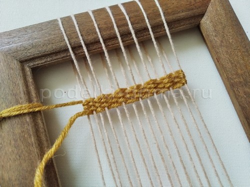 Тканая салфетка без станка Тканая салфетка без станка