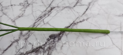 Цветок альстромерия из холодного фарфора