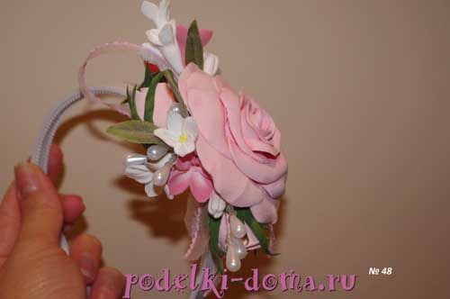 Цветок альстромерия из холодного фарфора