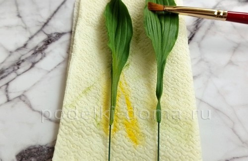 Цветок альстромерия из холодного фарфора