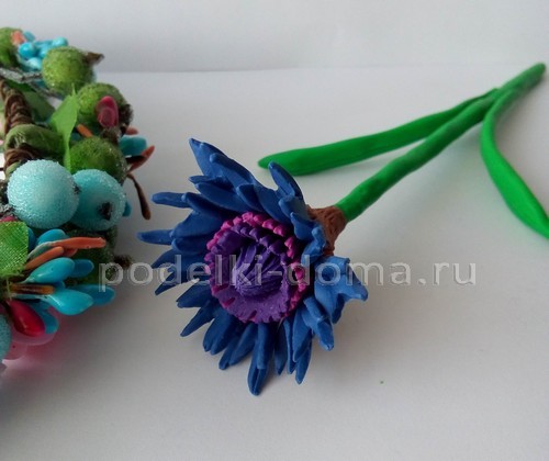 Цветок альстромерия из холодного фарфора