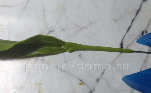 Цветок альстромерия из холодного фарфора